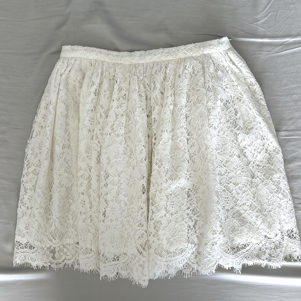IRO WHITE LACE SKIRT SIZE 38